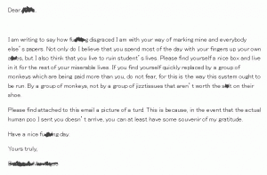 Hilarious Letter Sent to Exam Board by a Boy who Failed