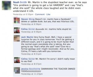 A Teacher OWNS a Student on his STATUS UPDATE!