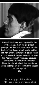 Demon Face   Edward Mordrake